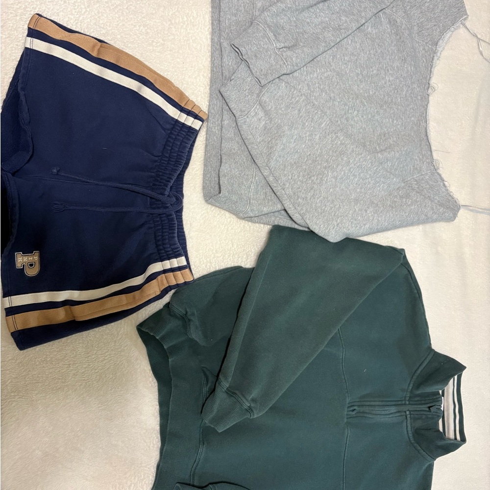 PINK Victoria’s Secret Brand — Quarter Zip, Sweatshirt and Shorts